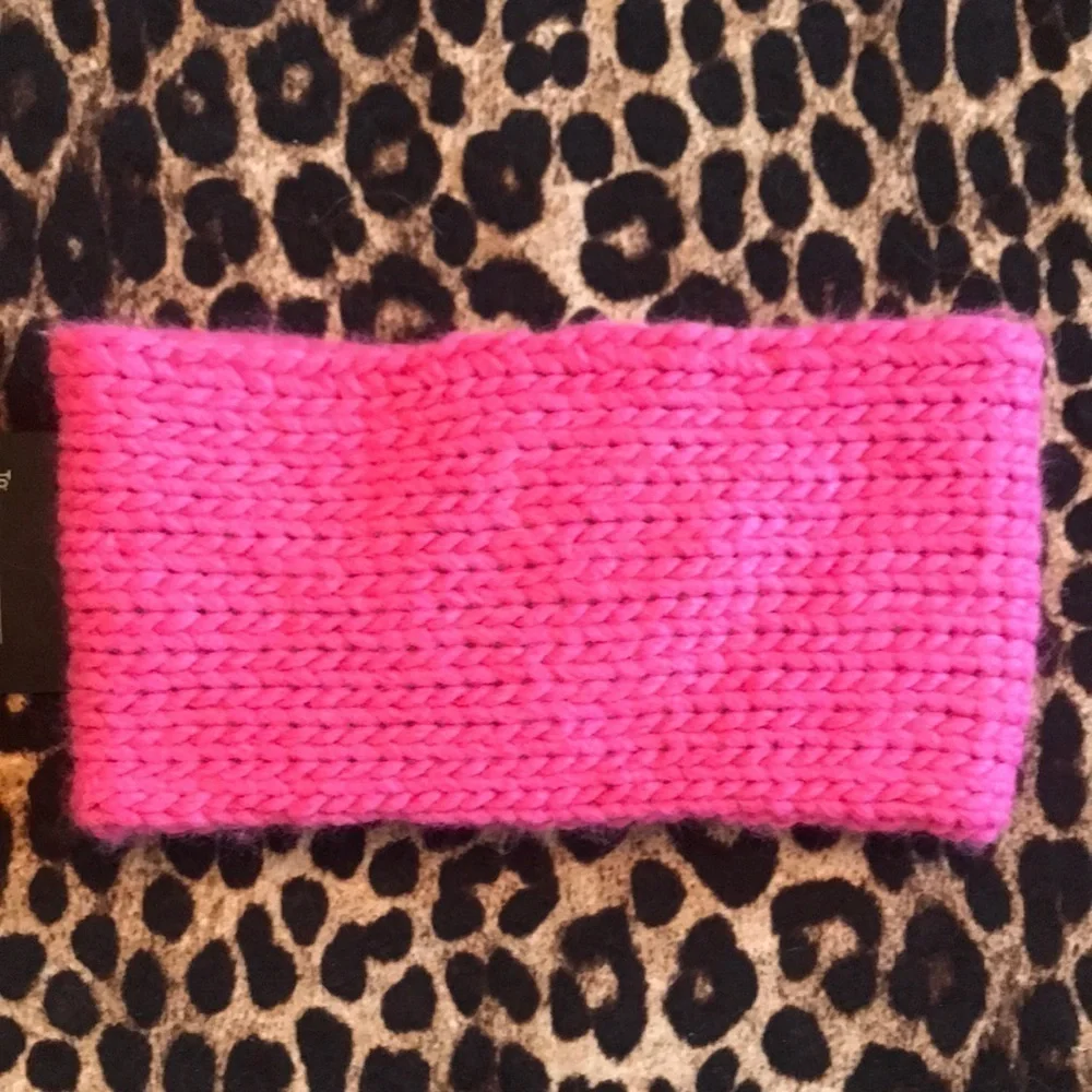 Brand New Ba-Bo Florence Pink Knit Earband Made in Italy Headband